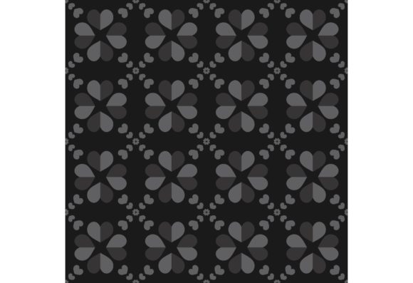 26 Patterns - Black Flower Pattern