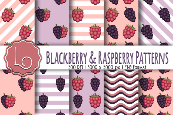 Blackberry and Raspberry Patterns