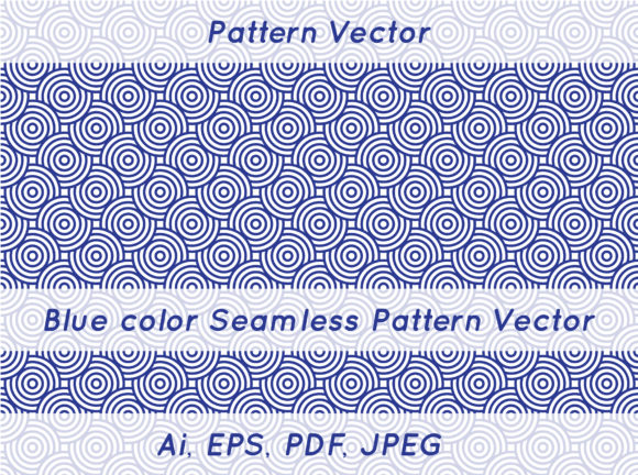 Blue Seamless Vector Patterns for Creative Projects