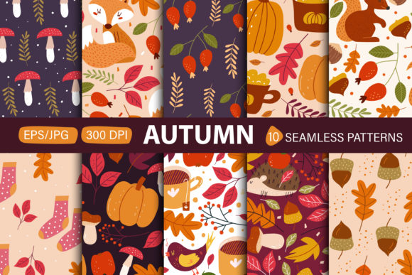Exploring the Versatility of Autumn Seamless Patterns