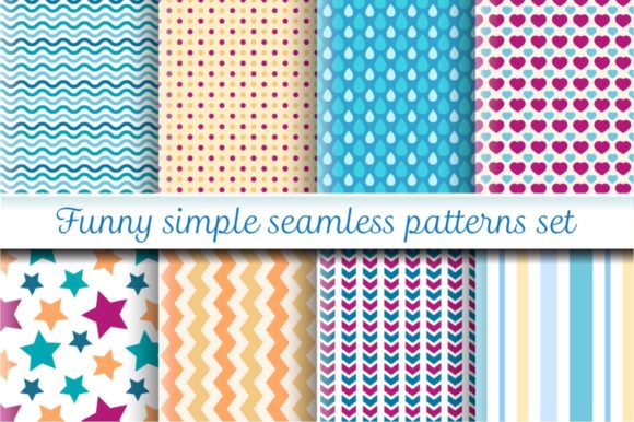 Funny Simple Patterns Set: A Creative Resource for Design Enthusiasts