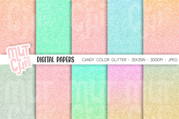 Gradient Candy Glitter Patterns