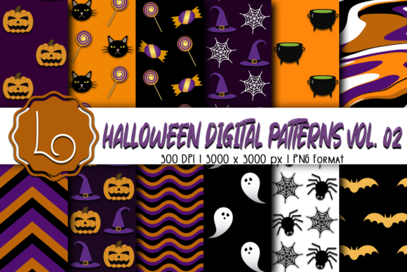 Halloween Digital Patterns Vol. 02: A Creative Resource for Designers and Makers