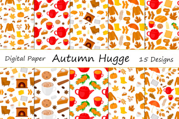 Seamless Patterns Hygge Autumn Vector: A Versatile Design Tool for Creative Projects