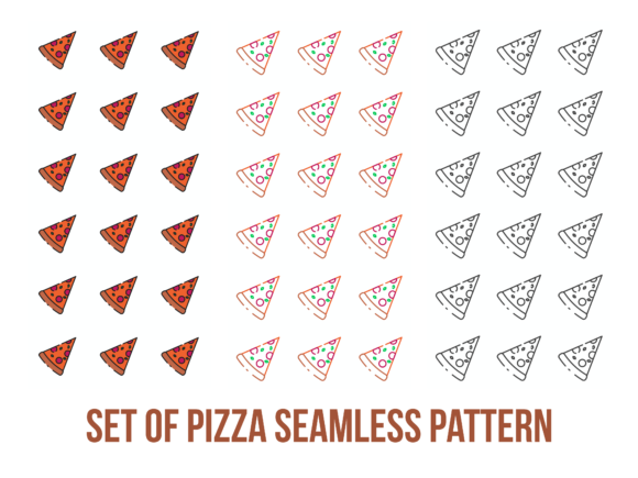 Strategic Use of Set of 3 Pizza Seamless Patterns for Creative and Operational Success